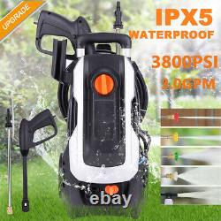 3800PSI 3.0GPM Electric Pressure Washer 2000W High Power Cleaner Water Sprayer