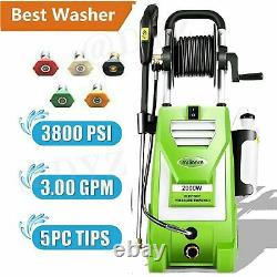 3800PSI 3.0GPM Electric Pressure Washer Cleaner Cold Water Sprayer Machine Tool