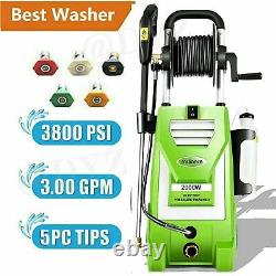 3800PSI 3.0GPM Electric Pressure Washer Cleaner Water Sprayer Machine +Full Kits