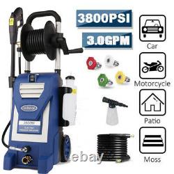 3800PSI 3.0GPM Electric Pressure Washer Cold Water Cleaner Machine 2000W