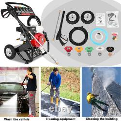 3800PSI 7HP Gas Petrol Engine Cold Water Cleaner High Power Pressure Washer