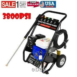 3800PSI 7HP Gas Petrol Engine Cold Water Cleaner High Power Pressure Washer US@