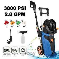 3800PSI 7HP Gas Petrol Engine Cold Water Portable Pressure Washer Cleaner