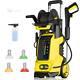 3800PSI Electric High Pressure Washer with Touch Screen Adjustment Pressure Yellow