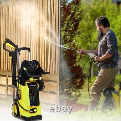 3800PSI Electric High Pressure Washer with Touch Screen Adjustment Pressure Yellow