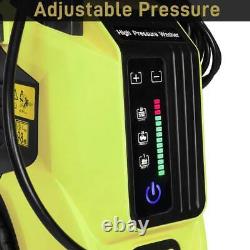 3800PSI Electric High Pressure Washer with Touch Screen Adjustment Pressure Yellow