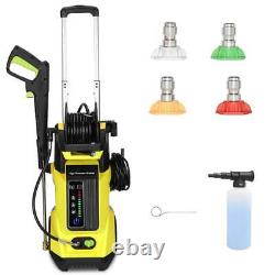 3800PSI Electric High Pressure Washer with Touch Screen Adjustment Pressure Yellow