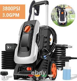 3800PSI Electric Pressure Washer 2000W 3.0GPM High Pressure Power Car Washer NEW