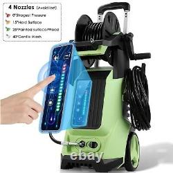 3800PSI Electric Pressure Washer Touch-Screen 2.8 GPM Portable High Power Washer