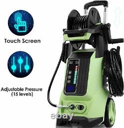 3800PSI Electric Pressure Washer Touch-Screen 2.8 GPM Portable High Power Washer