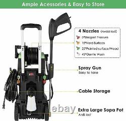 3800PSI Portable Electric Pressure Washer 2.8 GPM Touch-Screen High Power Washer