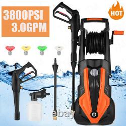 3800PSI Pressure Washer 3.0GPM Portable Electric High Power Washer Machine 2000W