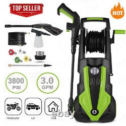 3800PSI Pressure Washer 3.0GPM Portable Electric High Power Washer Machine 2000W