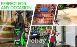 3800 PSI Electric High Pressure Washer with Touch Screen Adjustment Pressure new