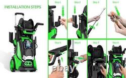 3800 PSI Electric High Pressure Washer with Touch Screen Adjustment Pressure new