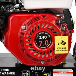3,100PSI 3.13GPM 7HP Gas Cold Water Pressure Washer Petrol Engine With Spray Gun