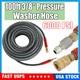 3/8 x 100ft 6000psi Hot Water Pressure Washer Hose Non-Marking 2-Braid R2 Gray