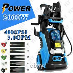 4000PSI-3.0GPM Electric Pressure Washer`High-Power Cleaner&Water Sprayer Machine