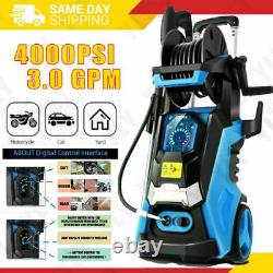 4000PSI-3.0GPM Electric Pressure Washer`High-Power Cleaner&Water Sprayer Machine