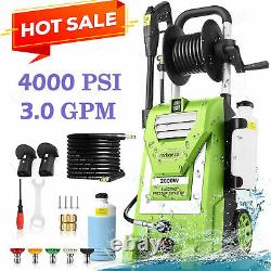 4000PSI-3.0GPM Electric Pressure Washer`High-Power Cleaner&Water Sprayer Machine