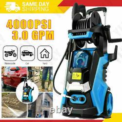 4000PSI-3.0GPM Electric Pressure Washer`High-Power Cleaner&Water Sprayer Machine