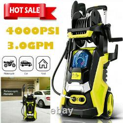 4000PSI 3.0GPM-Electric Pressure Washer with\4+Nozzles Best for-Cleaning Gardens