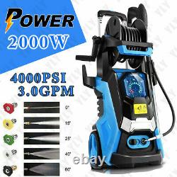 4000PSI Electric Pressure^Washer High-Power Cleaner Water Sprayer Machine&3.0GPM