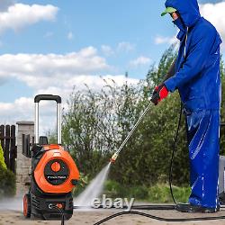 4050PSI Pressure Washer 2.5GPM Power Washer with 25FT Hose Wheels 4 Nozzles