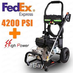 4200PSI 3.00GPM Gas Pressure Washer Cold Water Cleaner High Power Machine Kit