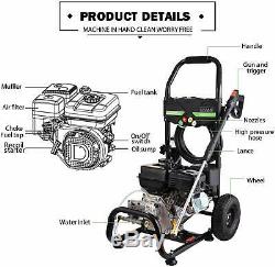 4200 PSI 3.00GPM Gas Pressure Washer Cold Water Cleaner High Power Machine Kit