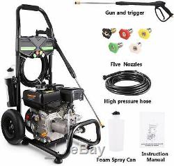 4200 PSI 3.0GPM Gas Pressure Washer High Power Cold Water Cleaner 212CC 7HP