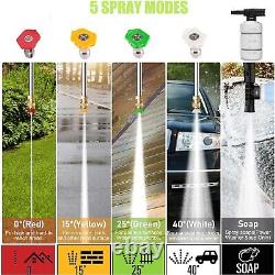 4200 PSI Electric Pressure Washer- 4.0 GPM High Power Machine with 4-in-1 Qui