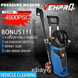 4500PSI 2.8GPM Electric Pressure Washer High Power Cold Water Cleaner Machine