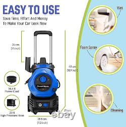 4500PSI Electric Pressure Washer 2.8GPM 25Ft Hose 16.4Ft Cord Soap Tank Car Wash