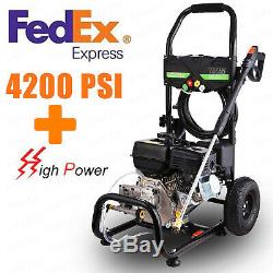 4,200 PSI 3.0 GPM Gas Pressure Washer with Big Power Engine 4200PS! TURE