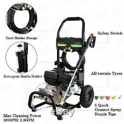 4,200 PSI 3.0 GPM Gas Pressure Washer with Big Power Engine 4200PS! TURE