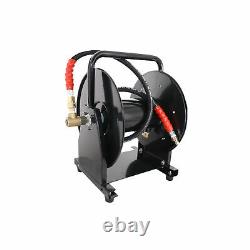 5000 PSI 3/8 x 200' Hose Reel for High Pressure Power Washer and Sewer Jetter