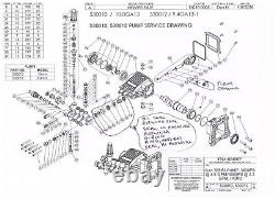 530010 AAA Pressure Washer Pump Triplex 3.5GPM 4000PSI Parts With Quick Connect