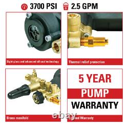 530016 AAASimpson Pressure Washer Pump 2.5 GPM @ 3700 PSI Max 3/4 Hollow Shaft