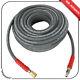 6000psi Hot Water Pressure Washer Hose 3/8 x 100ft Non-Marking 2-Braid R2 Gray