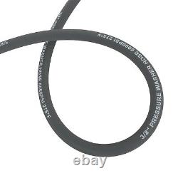 6000psi Hot Water Pressure Washer Hose Non-Marking 2-Braid R2 3/8 x 100 ft