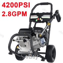 7HP 4200PSI Petrol Engine High Pressure Washer 2.8GPM Household Cleaning Machine