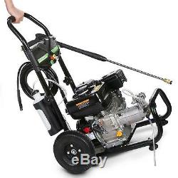 7HP Gas Powered Pressure Washer Cold Water Multi Pattern Cleaner 3600 PSI 2.8GPM