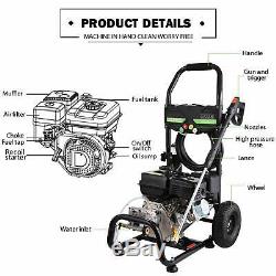 8HP 3950 PSI Gas Powered Pressure Washer Cold Water Cleaner 3 GPM with 4 Stroke