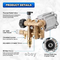 AR RMV25G30D-EZ RMV2.5G30EZ Pressure Washer Pump Horizontal 3/4 Shaft 3000PSI