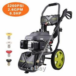 AUTLEAD 3200 PSI 2.6 GPM Gas Pressure Washer 196cc CARB GSH01A Axial Cam Pump