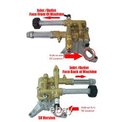 Ar Rmw2.2g24ez Pressure Washer Pump 2.2gpm 2400psi 7/8 Shaft Front Facing