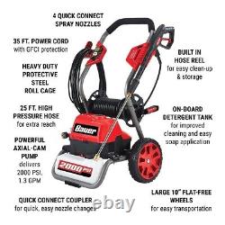 BAUER 2000 PSI Max Performance Electric Pressure Washer HOT