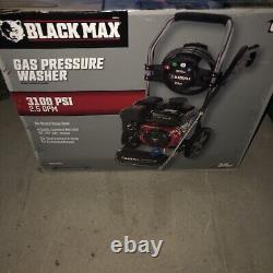 BLACK MAX 3100 PSI Gas Pressure Washer 212cc OHV Engine Black/Red