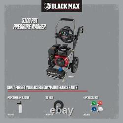 Black Max 3100 PSI Gas Pressure Washer, 212cc OHV Engine